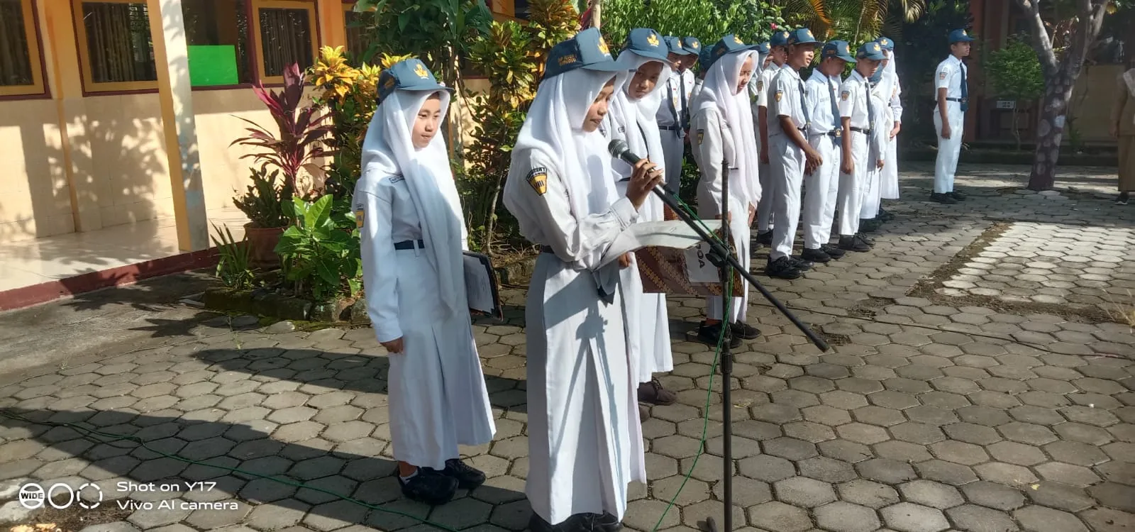 Upacara peringatan Hari Lahir Pancasila di SMP Negeri 2 Giriwoyo